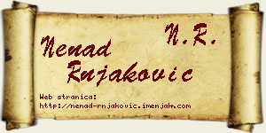 Nenad Rnjaković vizit kartica